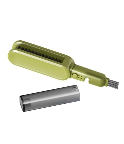 Stainless Steel-Plastic Solid Kitchen Knife Cleaner Brush (Green)
