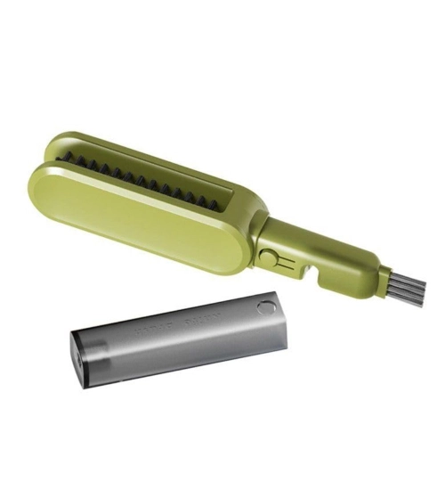 Stainless Steel-Plastic Solid Kitchen Knife Cleaner Brush (Green)
