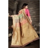 Women's Soft Lichi Silk Printed Saree With Unstitched Blouse 5.5Mtr (Gold) Women's Soft Lichi Silk Printed Saree With Unstitched Blouse 5.5Mtr (Gold)