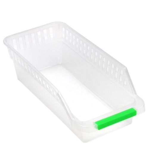 Plastic Fridge Space Saver Rack Organizer – (Color: Assorted )