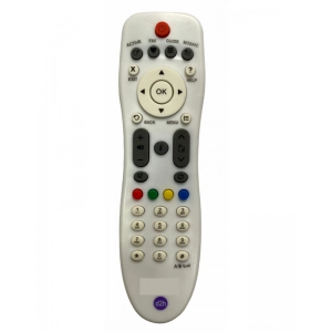 Ecomoye DTH Remote No. 125N (Non-RF), Compatible/Replacement for Videocon DTH Set Top Box Remote, White (Exactly Same Remote will Only Work)