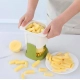 ABS Plastic Solid Hand Pressure Vegetable Chopper and Dicer (Green-White)