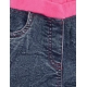 Girl's Denim Lace Inserts Sleeveless Shorts (Blue-Pink) Girl's Denim Lace Inserts Sleeveless Shorts (Blue-Pink)