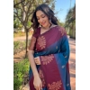Women's Soft Lichi Silk Printed Saree With Unstitched Blouse 5.5Mtr (Blue) Women's Soft Lichi Silk Printed Saree With Unstitched Blouse 5.5Mtr (Blue)