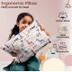 Soft Plush Printed Baby Infant Pillow for Kids Age 1 To 5 Years (Multicolor)
