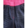 Girl's Denim Ribbed Elasticated Shorts (Pink-Blue) Girl's Denim Ribbed Elasticated Shorts (Pink-Blue)