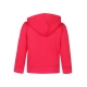 Girl's Fleece Printed Long Sleeves Hoodie Jacket (Magenta)