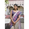 Women's Faux_Tussar Floral Jal With Patola Print Saree With Unstitched Blouse 5.5Mtr (Blue) Women's Faux_Tussar Floral Jal With Patola Print Saree With Unstitched Blouse 5.5Mtr (Blue)
