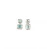 Women's Brass Silver Plated Pendant Set (Mint)