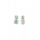 Women's Brass Silver Plated Pendant Set (Mint) Women's Brass Silver Plated Pendant Set (Mint)
