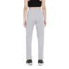 Women's Cotton Solid Elasticated Track Pants (Light Grey)