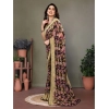 Women's Chiffon Printed Saree With Unstitched Blouse 5.5Mtr (Beige) Women's Chiffon Printed Saree With Unstitched Blouse 5.5Mtr (Beige)