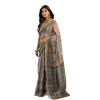 Women's Faux Linen Printed Ready to wear Saree With Unstitched Blouse 5.5Mtr (Multicolor) Women's Faux Linen Printed Ready to wear Saree With Unstitched Blouse 5.5Mtr (Multicolor)