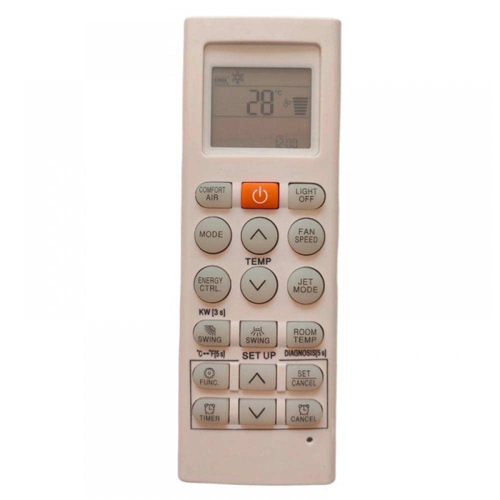 Ecomoye AC Remote No. 36H (No Backlight), Compatible/Replacement for LG AC Remote Control, White (Exactly Same Remote will Only Work)
