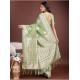 Women's Linen Cotton Printed Saree With Unstitched Blouse 5.5Mtr (Light Green) Women's Linen Cotton Printed Saree With Unstitched Blouse 5.5Mtr (Light Green)