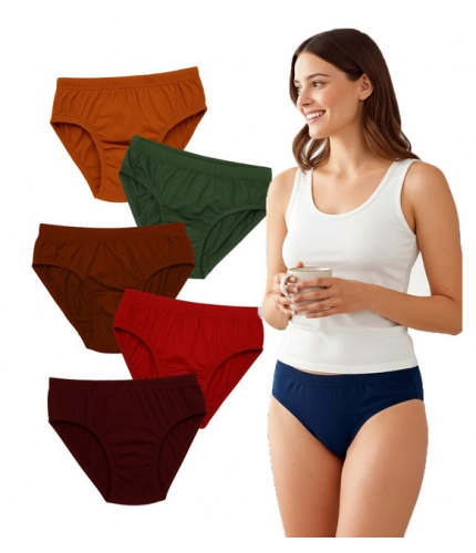 Pack of_6 Women's Cotton Solid Hipster Panty (Multicolor)