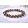 Natural Crystal 8mm Smoky Quartz Bracelet  (Brown)