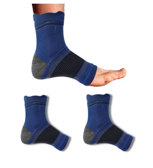 3_Pair Set Unisex Casual Cotton Printed Ankle Length Support Socks (Multicolor)