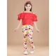 Girl's Cotton Lycra Floral Elasticated Jeggings (Multicolor) Girl's Cotton Lycra Floral Elasticated Jeggings (Multicolor)