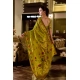 Women's Silk Blend Zari Woven Saree With Unstitched Blouse 5.5Mtr (Lime Green)