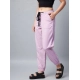 Women's Coton Twill Solid Elasticated Trousers (Lavender)