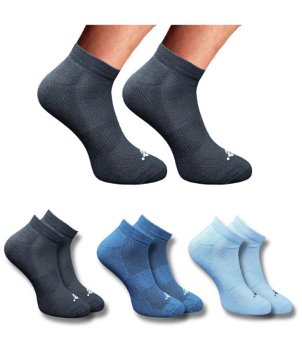 3_Pair Set Unisex Casual Cotton Printed Low Cut Socks (Multicolor)