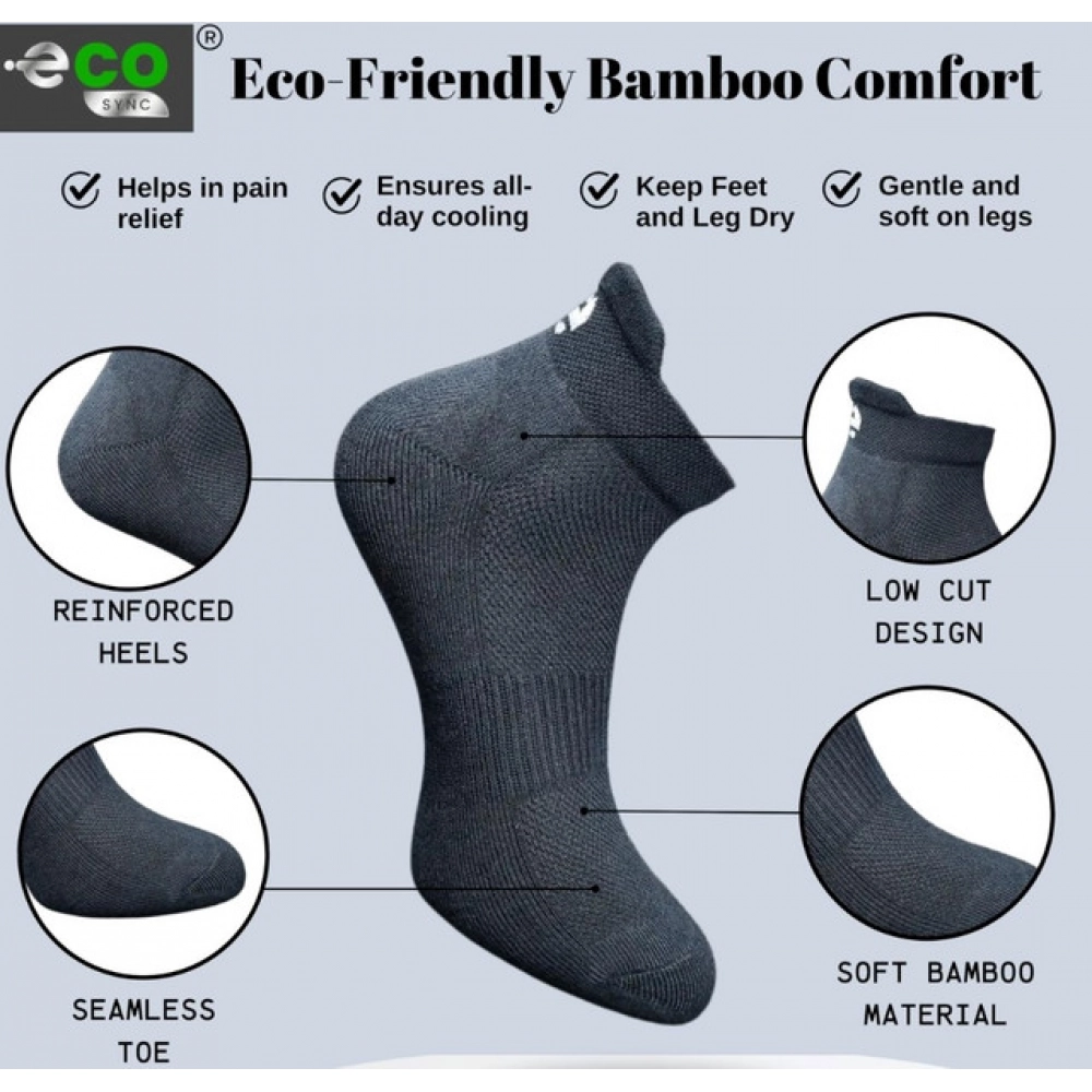 4_Pair Set Unisex Casual Cotton Printed Ankle Length Socks (Multicolor)