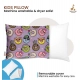 Soft Plush Printed Baby Infant Pillow for Kids Age 1 To 5 Years (Purple)