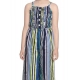Girl's Rayon Striped Sleeveless Jumpsuit (Blue) Girl's Rayon Striped Sleeveless Jumpsuit (Blue)