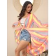 Women's Polyester Crepe Printed Long Sleeves Shrug (Multicolor) Women's Polyester Crepe Printed Long Sleeves Shrug (Multicolor)