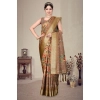 Women's Cotton Silk Printed Saree With Unstitched Blouse 5.5Mtr (Peach) Women's Cotton Silk Printed Saree With Unstitched Blouse 5.5Mtr (Peach)
