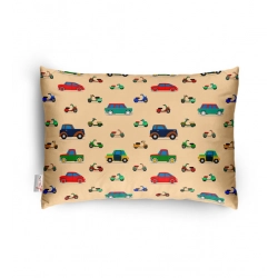 Soft Plush Printed Baby Infant Pillow for Kids Age 1 To 5 Years (Beige)