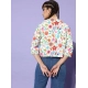 Women's Polyester Floral 3-4th Sleeves Shrug (Multicolor) Women's Polyester Floral 3-4th Sleeves Shrug (Multicolor)