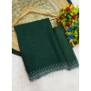 Women's Georgette Stone Work Saree With Unstitched Blouse 5.5Mtr (Green) Women's Georgette Stone Work Saree With Unstitched Blouse 5.5Mtr (Green)