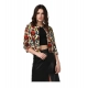 Women's Polyester Floral 3-4th Sleeves Shrug (Multicolor) Women's Polyester Floral 3-4th Sleeves Shrug (Multicolor)