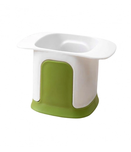 ABS Plastic Solid Hand Pressure Vegetable Chopper and Dicer (Green-White)