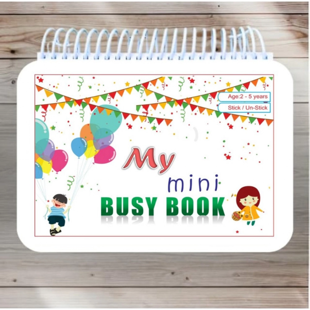 Mini Busy Book – Early Learning Activity Book for Kids (2–4 Years, Multicolor)