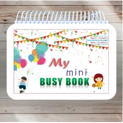 Mini Busy Book – Early Learning Activity Book for Kids (2–4 Years, Multicolor)