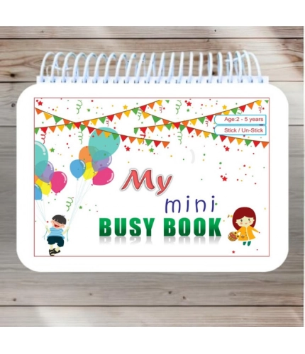 Mini Busy Book – Early Learning Activity Book for Kids (2–4 Years, Multicolor)