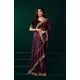 Women's Net Sequence Saree With Unstitched Blouse 5.5Mtr (Maroon) Women's Net Sequence Saree With Unstitched Blouse 5.5Mtr (Maroon)