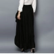 Women's Rayon Ruffled Elasticated Skirt (Black) Women's Rayon Ruffled Elasticated Skirt (Black)