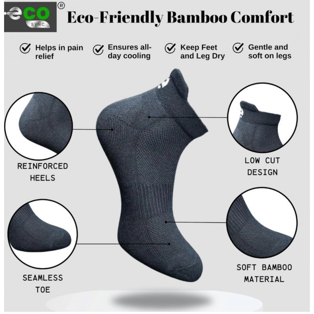 4_Pair Set Unisex Casual Cotton Printed Ankle Length Socks (Multicolor)