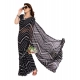 Women's Georgette Printed Saree With Unstitched Blouse 5.5Mtr (Black) Women's Georgette Printed Saree With Unstitched Blouse 5.5Mtr (Black)