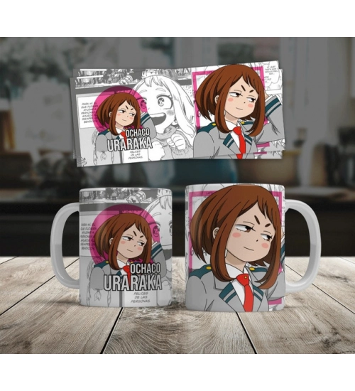 Anime Ochaco Uraraka Ceramic Printed Coffee Mug (White) Anime Ochaco Uraraka Ceramic Printed Coffee Mug (White)