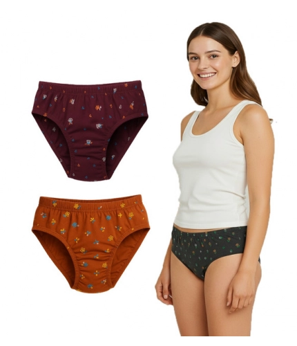 Pack of_3 Women's Cotton Printed Hipster Panty (Multicolor)