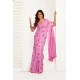 Women's Linen Cotton Printed Ready To Wear Saree With Unstitched Blouse 5.5 Mtr (Light_Pink)