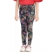 Girl's Cotton Lycra Floral Elasticated Jeggings (Multicolor) Girl's Cotton Lycra Floral Elasticated Jeggings (Multicolor)