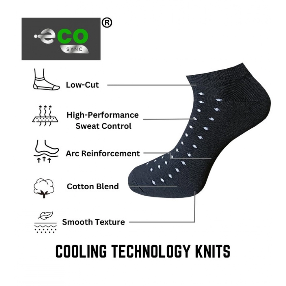 3_Pair Set Unisex Casual Cotton Printed Low Cut Socks (Multicolor)