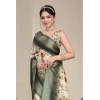 Women's Cotton Silk Printed Saree With Unstitched Blouse 5.5Mtr (Green) Women's Cotton Silk Printed Saree With Unstitched Blouse 5.5Mtr (Green)