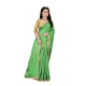 Women's Sana Silk Bandhni Saree With Unstitched Blouse 5.5Mtr (Green)